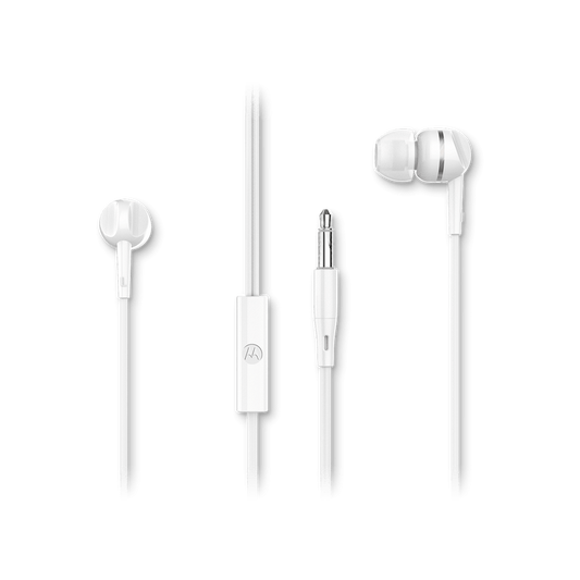 Słuchawki douszne Motorola Earbuds 105 - Białe (505537470979)