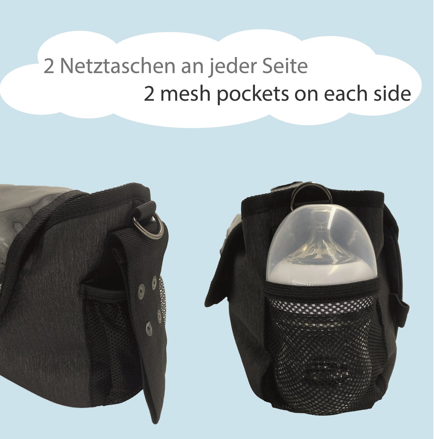 Baby Kinderwagentasche mit Smartphone Tasche