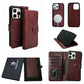 Vegas Premium Leather iPhone 15 Pro Max Wallet Case with MagSafe | Detachable RFID Blocking Luxury Wallet