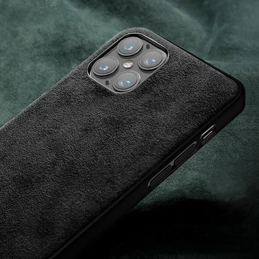 Anacotte suede handcraft phone case