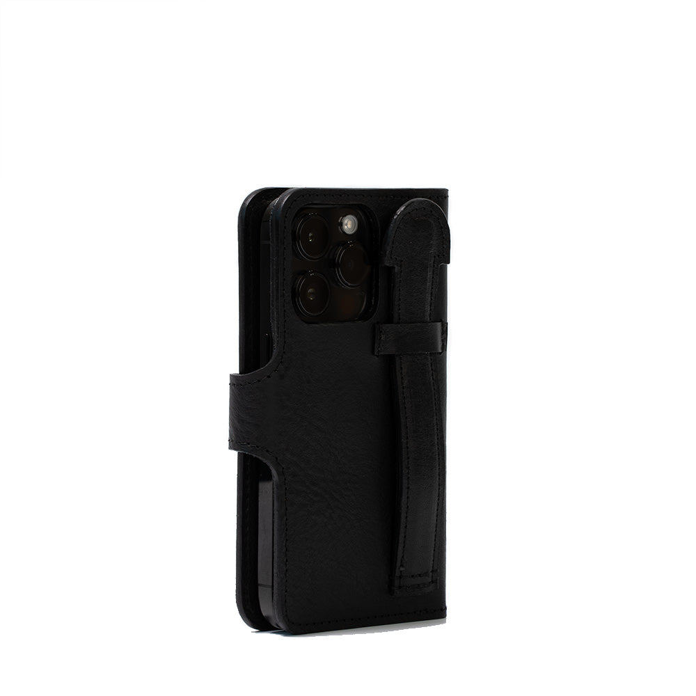 iPhone 15 series Leather MagSafe Folio Case Wallet with Grip