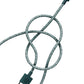 Green iPhone Lightning cable · 2 meter · Made of recycled fishing nets