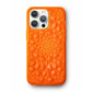 Neon Orange Kaleidoscope iPhone Case