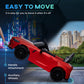 12V BMW M4 Licensed Kids Car with Easy Transport, Remote Control, Suspension, Music, Horn, LED Lights - Red by AIYAPLAY