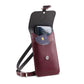 Handmade Leather Mobile Phone Pouch Plus - Marsala Red
