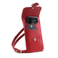 Handmade Leather Mobile Phone Pouch Plus - Red