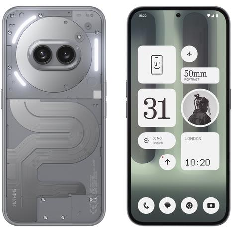 Telefon mobil Nothing Phone (2a) Plus, 256GB, 12GB RAM, 5G, Grey (A10400088)