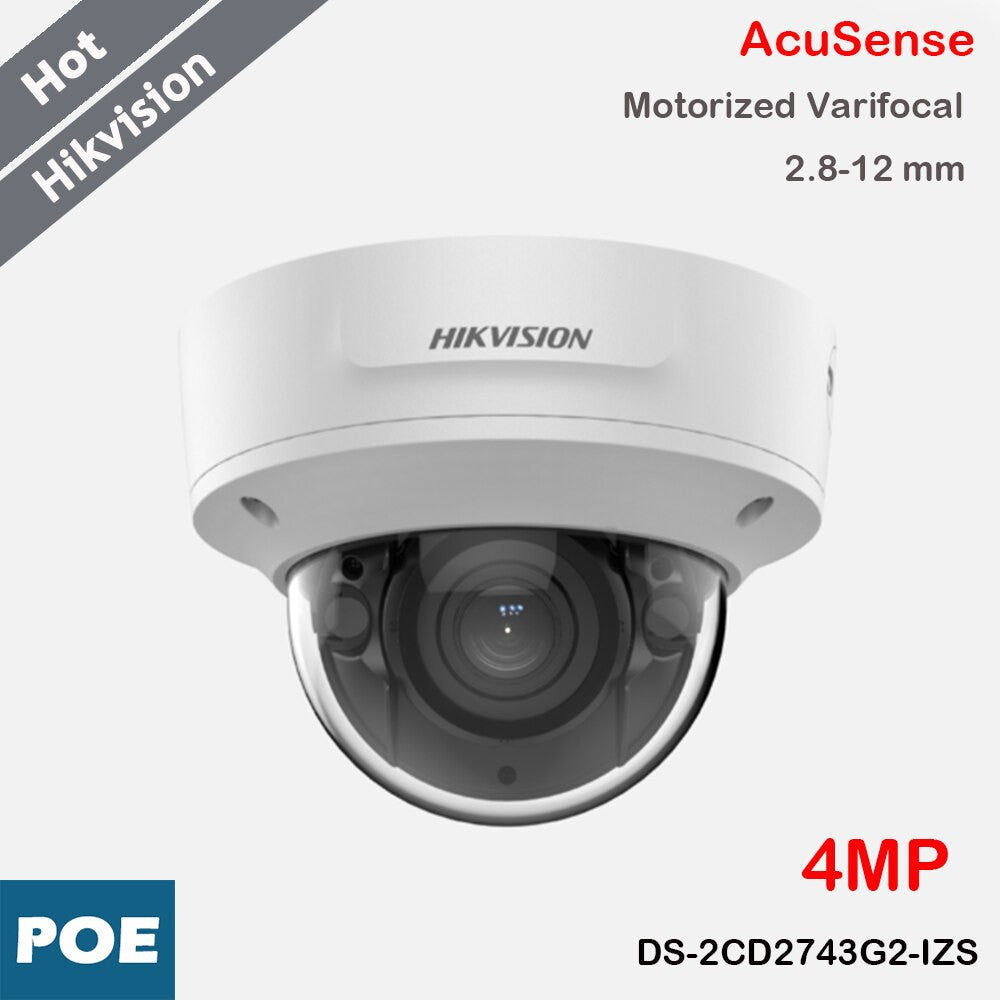 Hikvision AcuSense 4MP Security Protection Camera Lens 2.8mm-12mm Motorized