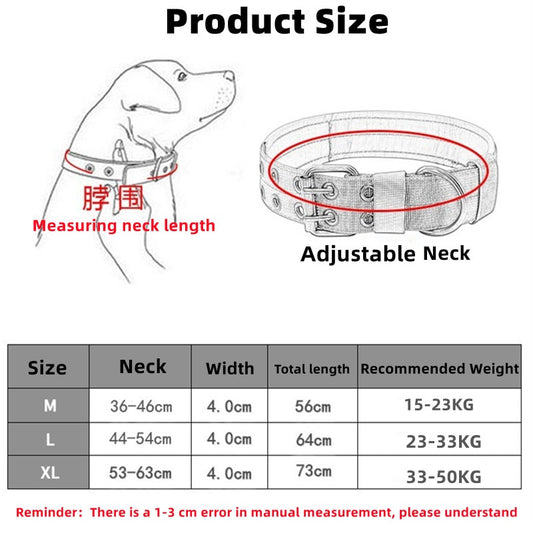 Durable Tactical Dog Collar Leash Sets