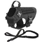 Metal Buckle Tactical Dog Harness & Lead