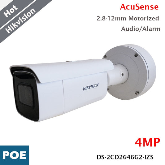 Hikvision IP Camera 4MP AcuSense Motorized Varifocal Lens 2.8-12 mm DarkFighter