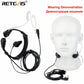 Covert Tube Finger PTT Earpiece 2 pin