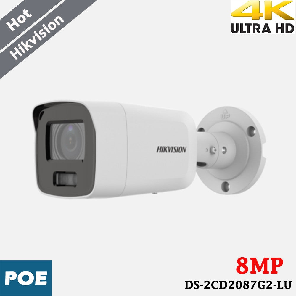 HIKVISION 8MP 4K Bullet IP Camera H.265 Colorful Image 130dB WDR
