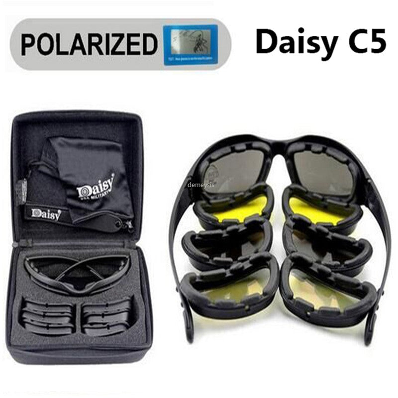 Desert 4 Lenses Tactical Glasses