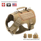 Nylon Tactical Dog Harness, Collar & Leash