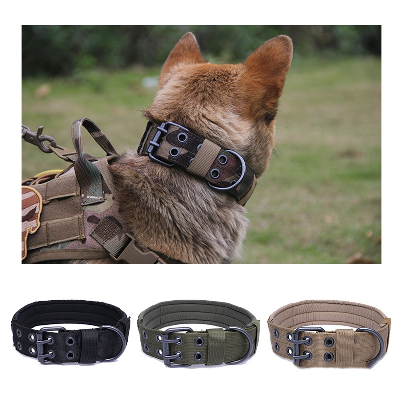 Durable Tactical Dog Collar Leash Sets