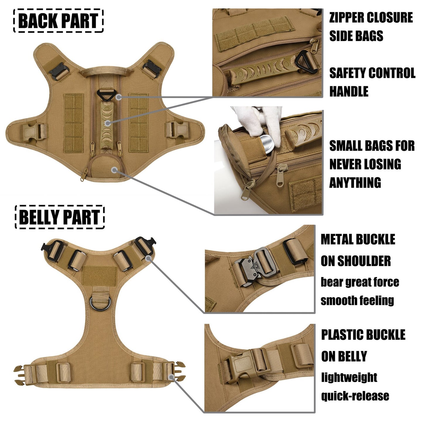 Tactical Dog Harness