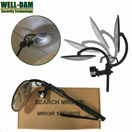 WD-MI led lighted telescopic mirror under vehicle inspection
