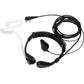 Covert Tube Finger PTT Earpiece 2 pin