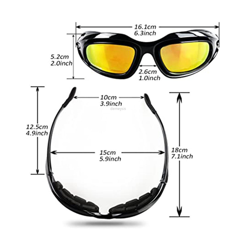 Desert 4 Lenses Tactical Glasses