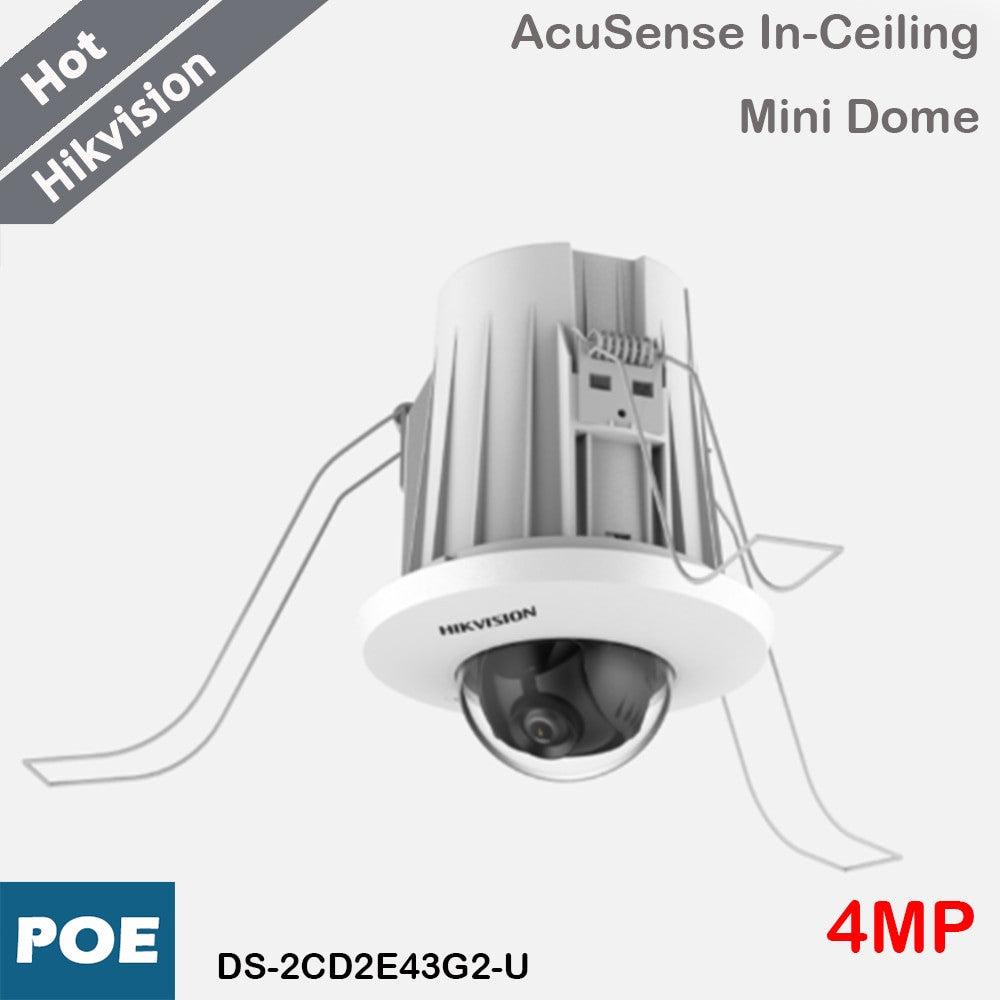 Hikvision DS-2CD2E43G2-U AcuSense In-Ceiling Mini Dome Camera