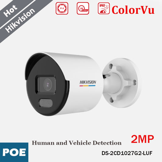 HIKVISION 2MP Colorful Image Bullet IP Camera DS-2CD1027G2-LUF
