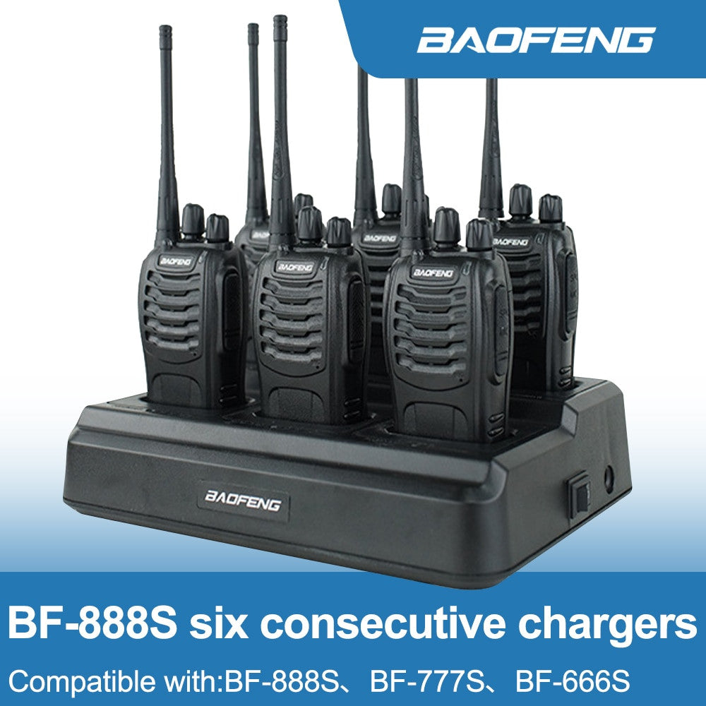 Baofeng 888S Charger Multi Battery Six Way 5V 4A Fast Charger
