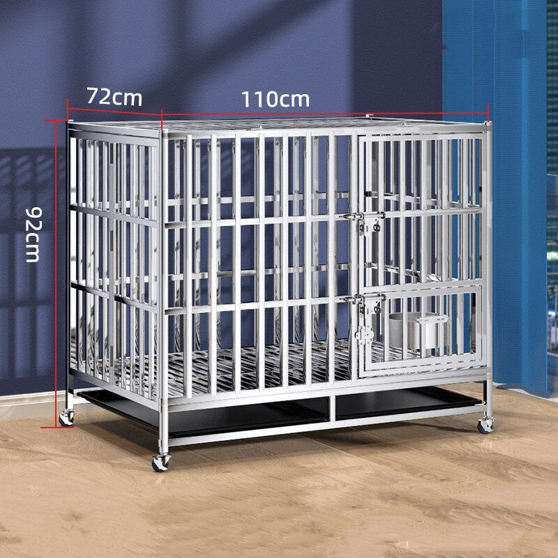 Heavy Duty Stainless Steel Dog Kennel Crate