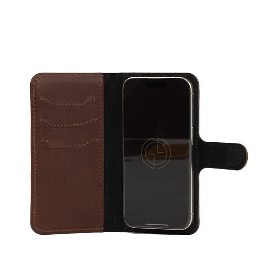 iPhone 16 Series Leather Folio Case Wallet with MagSafe - Classic 4.0