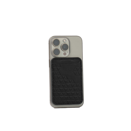 Leather wallet with MagSafe - Diamonds