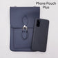 Handmade Leather Mobile Phone Pouch Plus - Pastel Baby Blue