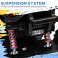 HOMCOM 12V Quad Bike ATV with LED Lights, Music, Backrest, Forward, Backward in Red